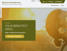 Tablet Screenshot of bellaireperiodontics.com